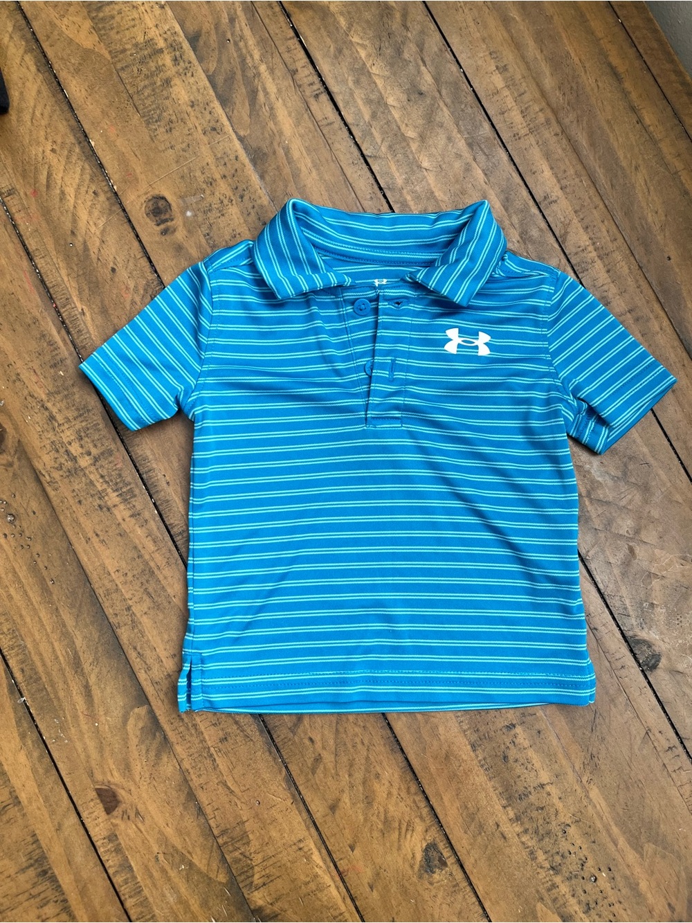 Under Armour Baby Boys' Blue Striped Polo Shirt